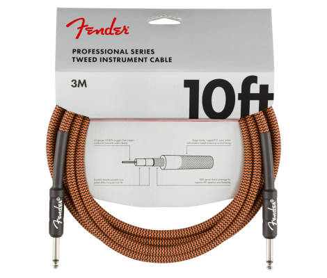 Professional 10\' Instrument Cable - Limited-Edition Orange/Black