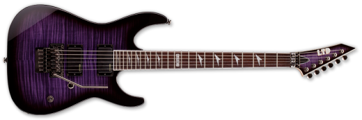 ESP Guitars - LTD M-Series Floyd Rose Electric Guitar - See Through Purple Sunburst