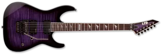 LTD M-Series Floyd Rose Electric Guitar - See Through Purple Sunburst