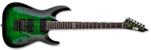 LTD MH-Series Floyd Rose Electric Guitar - See Through Green Sunburst