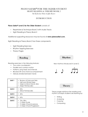 Sight Reading & Theory for the Older Student Level 2 - Fisher/Knerr - Piano - Book