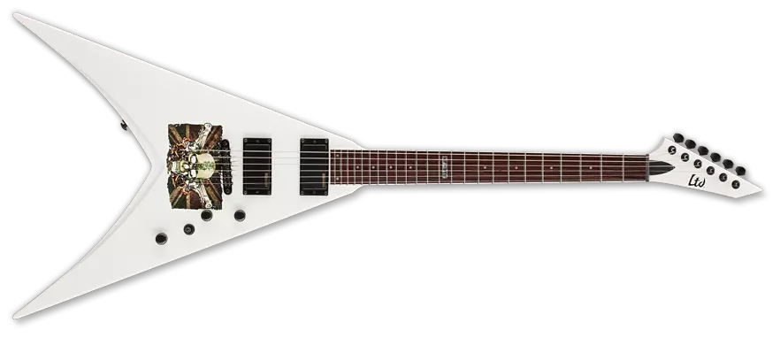 LTD Michael Paget V Electric Guitar - White