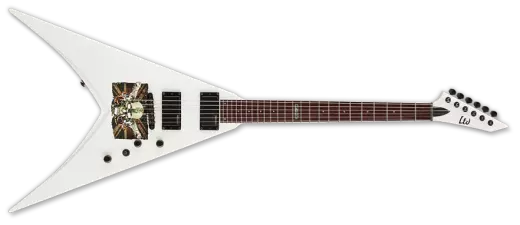 LTD Michael Paget V Electric Guitar - White
