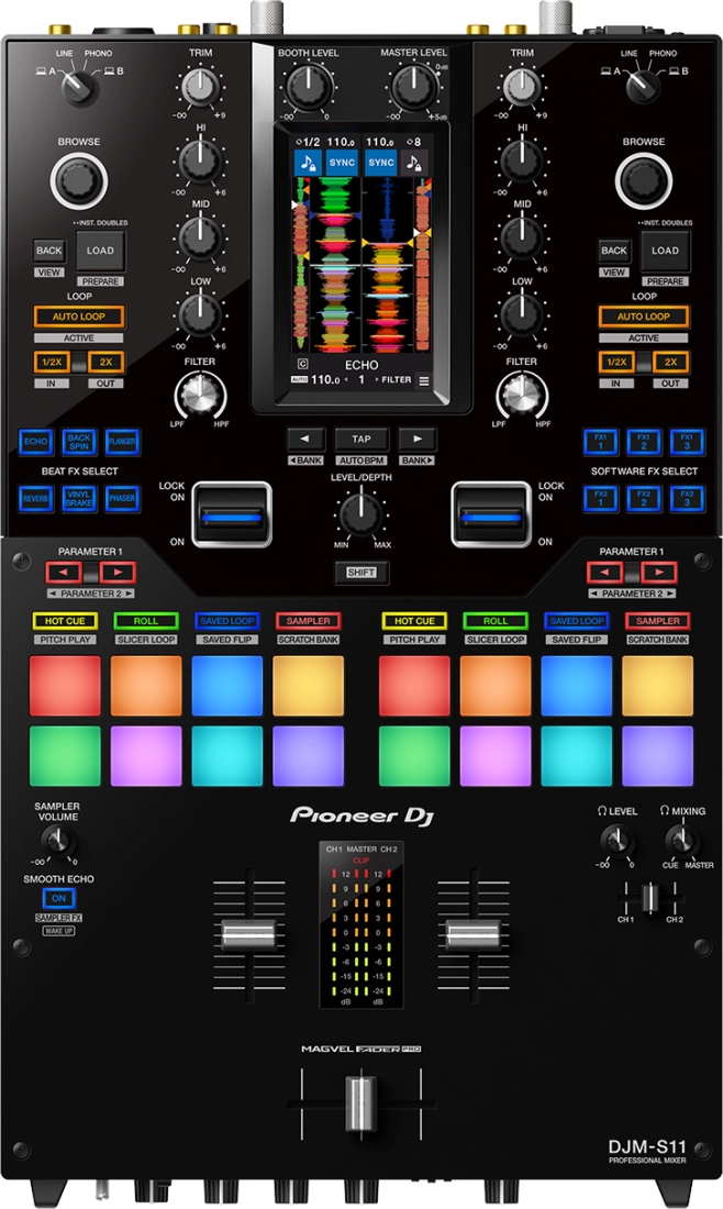 DJM-S11 Professional Scratch Style 2-Channel DJ Mixer