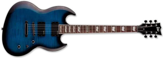 LTD Viper Series Electric Guitar - See Through Blue Sunburst