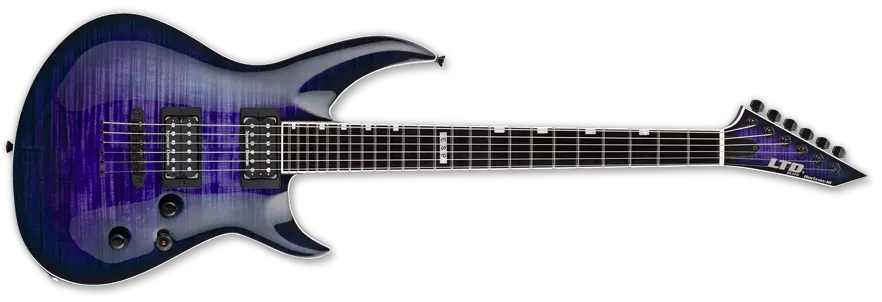 LTD Elite Flame Maple Top Electric Guitar - Reindeer Blue