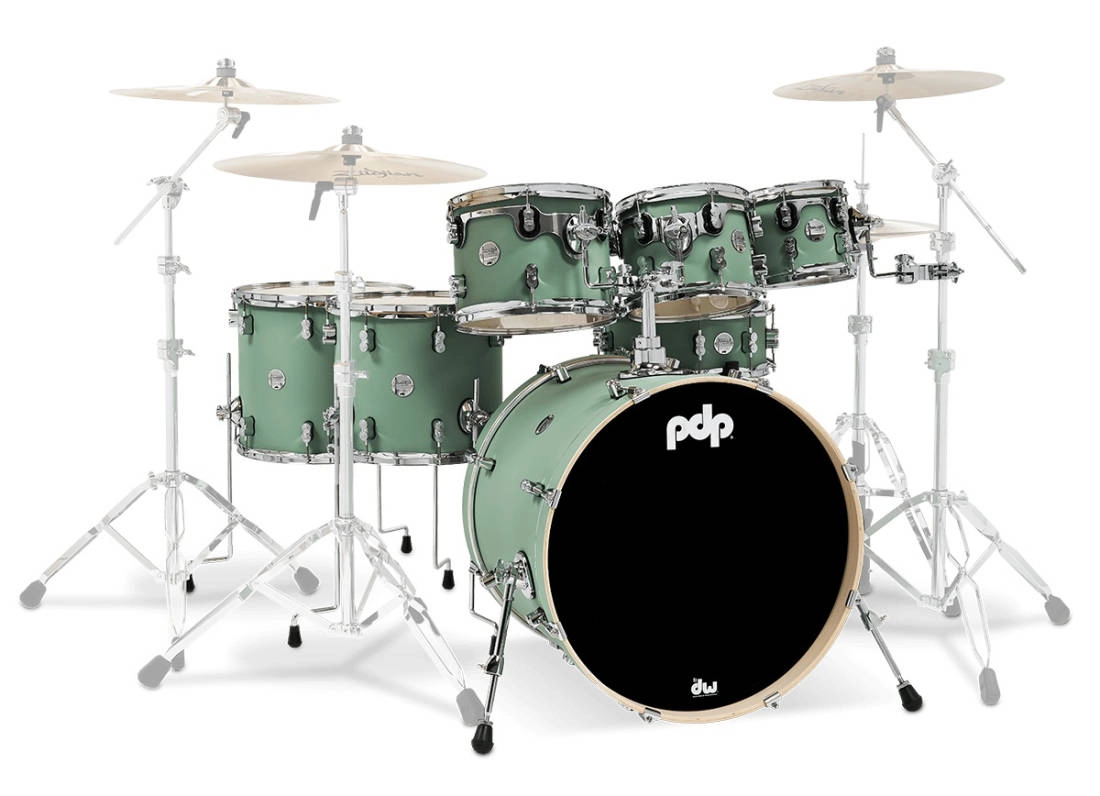 Concept Maple 7-Piece Shell Pack (22,8,10,12,14,16,SD) - Satin Seafoam