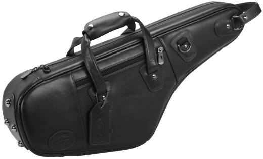 Leather Alto Saxophone Bag - Black