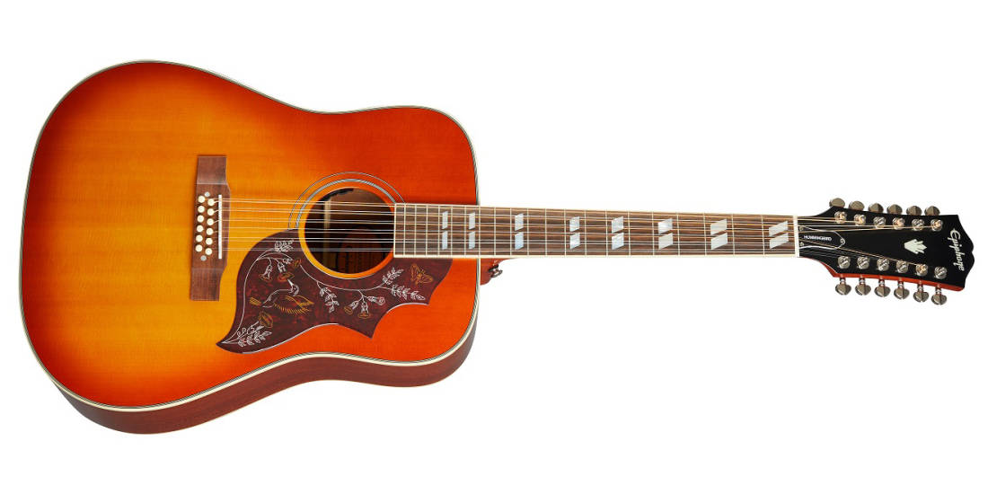 Inspired by Gibson Masterbilt Hummingbird 12 String - Aged Cherry Sunburst