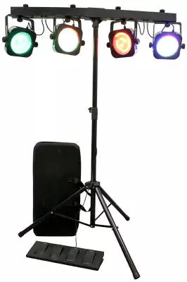 RGB LED 4 Head Par Wash System