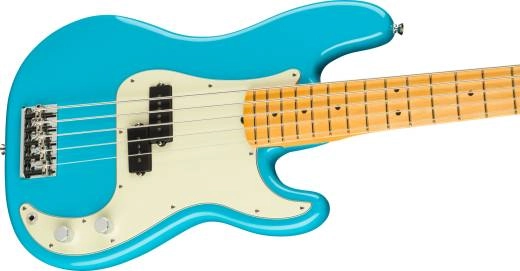 American Professional II Precision Bass V, Maple Fingerboard - Miami Blue