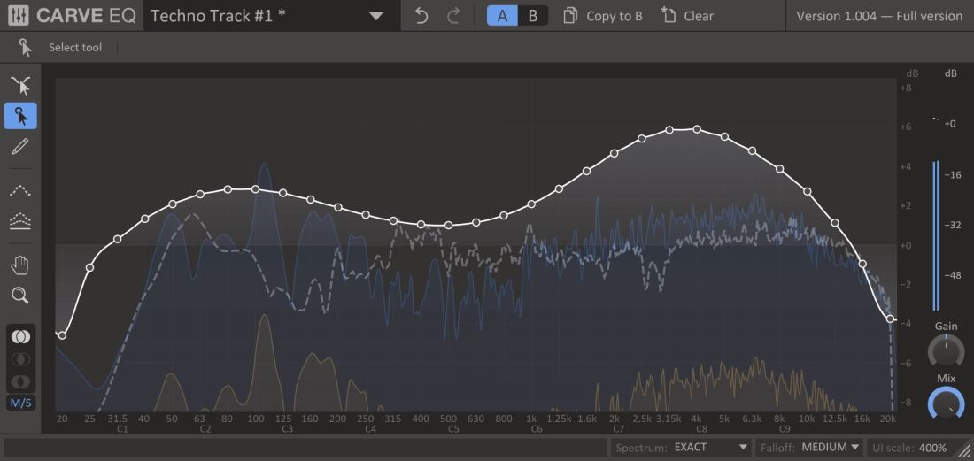 Carve EQ 31-band Graphic Equalizer Plugin - Download