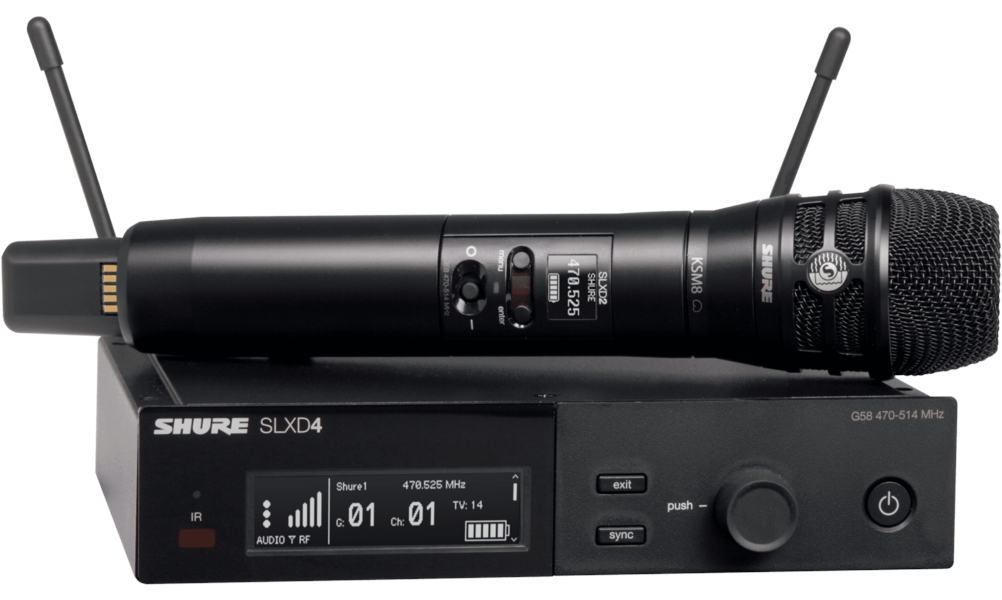 SLXD24/K8B Handheld Wireless System with KSM8 Capsule - G58