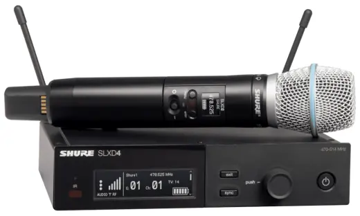 Shure - SLXD24/B87A Handheld Wireless System with Beta 87A Capsule - H55
