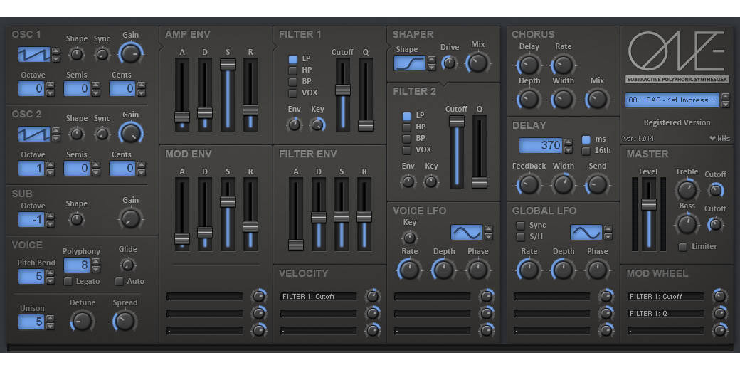 kHs ONE Synthezier - Download