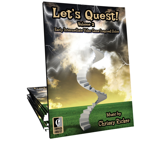 Let\'s Quest, Volume 2 - Ricker - Piano - Book