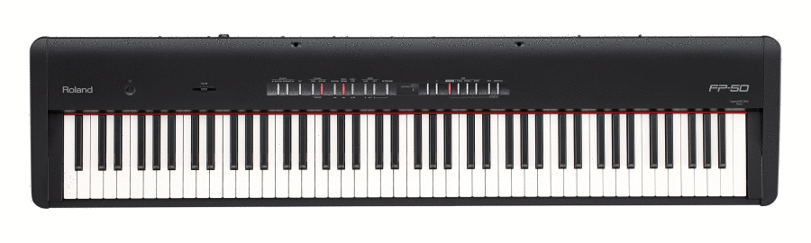 Digital Stage Piano w/Speakers - Black
