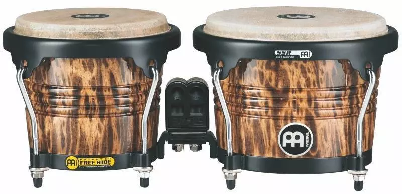 Free Ride Designer Series Wood Bongos - Leopard Burl