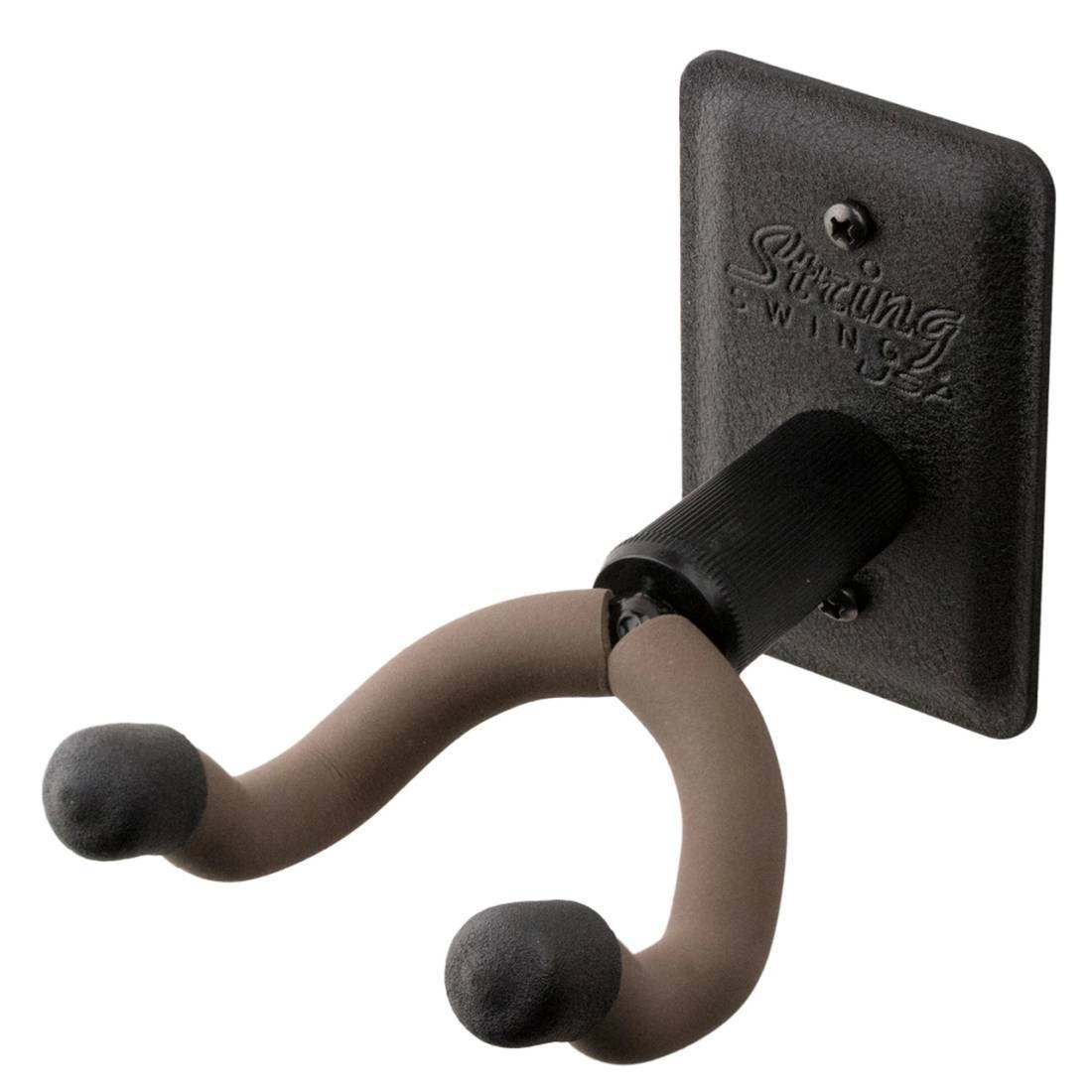 Wall Mount Metal Guitar Hanger - Black