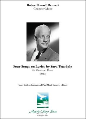Theodore Presser - Four Songs on Lyrics by Sara Teasdale - Bennett - Voice/Piano - Book