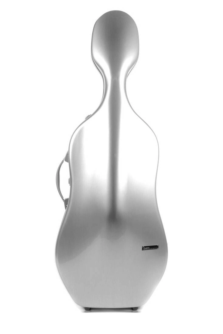 La Defense Hightech Cello Case 4/4 - Brushed Aluminum