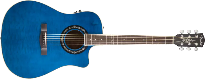 T-Bucket 300CE Acoustic/Electric - Quilt Maple/Transparent Blue