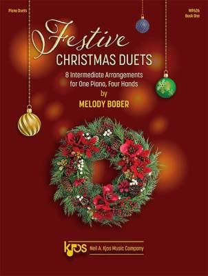 Festive Christmas Duets, Book One - Bober - Piano Duet (1 Piano, 4 Hands) - Book