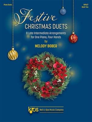 Kjos Music - Festive Christmas Duets, Book Two - Bober - Piano Duet (1 Piano, 4 Hands) - Book