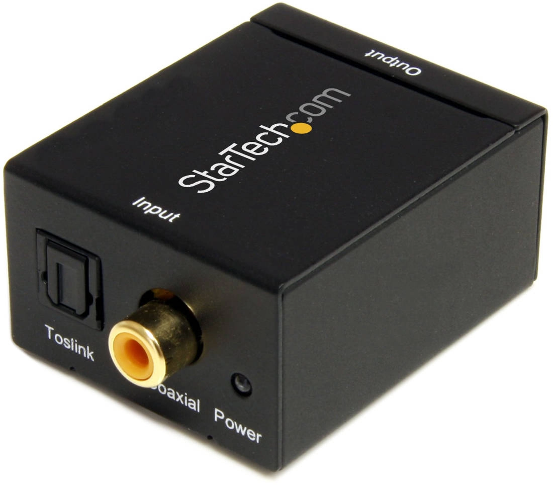 SPDIF Digital Coaxial or Toslink Optical to Stereo RCA Audio Converter