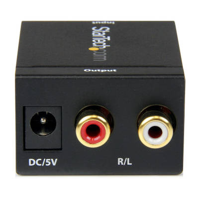 SPDIF Digital Coaxial or Toslink Optical to Stereo RCA Audio Converter