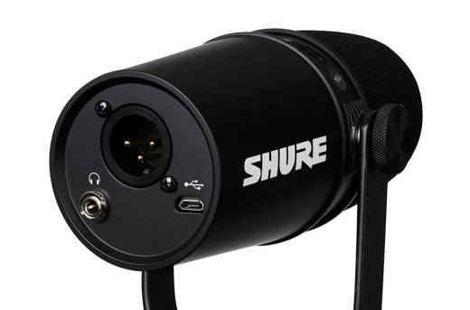 Shure MV7 XLR/USB Dynamic Podcasting Microphone - Black | Long