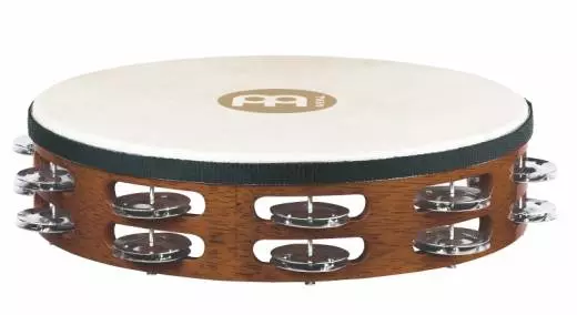 Meinl - Traditional Goat-Skin Wood Tambourine - Steel Jingles