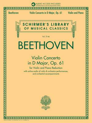Violin Concerto in D Major, Op. 61 - Beethoven - Violin - Book/Audio Online