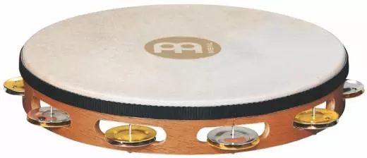 Meinl - Recording-Combo Goat-Skin Wood Tambourine - Dual-Alloy Jingles