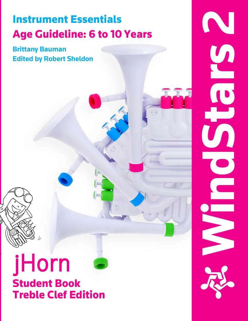WindStars 2: jHorn Student Book (Treble Clef) - Bauman - Book