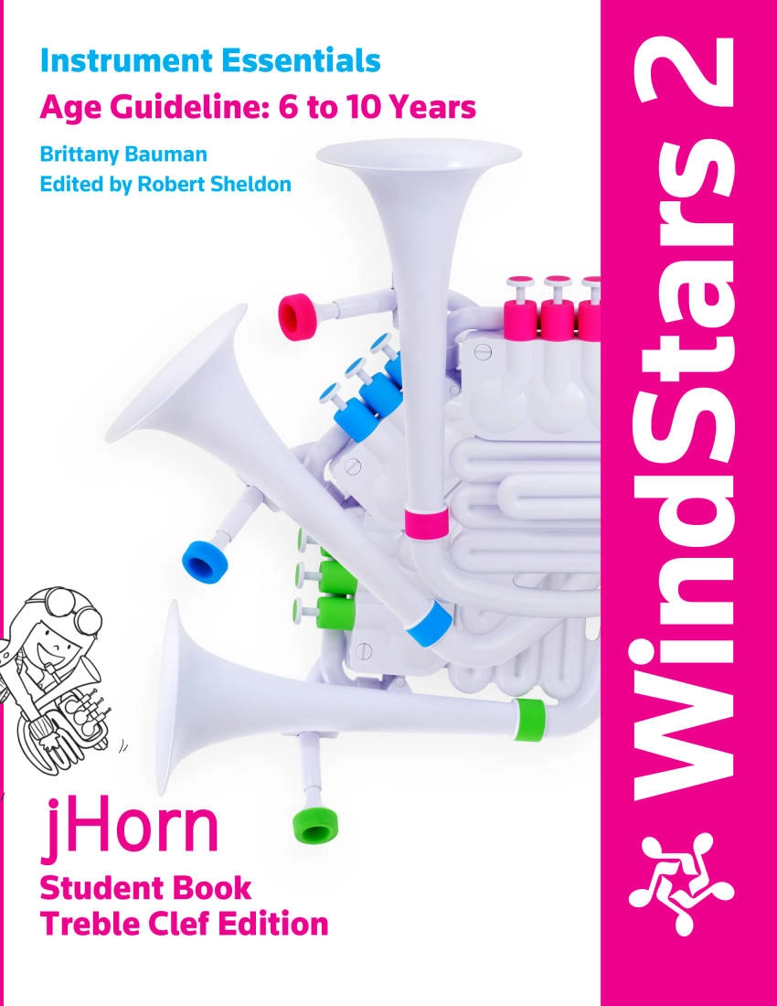 WindStars 2: jHorn Student Book (Treble Clef) - Bauman - Book