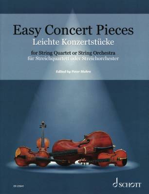 Schott - Easy Concert Pieces: 26 Easy Concert Pieces from 4 Centuries - Mohrs - String Quartet - Score/Parts