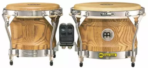 Meinl - Free Ride Series Woodcraft Bongos - Zebra Finished Ash