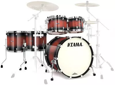 Starclassic Bubinga 5 Piece Shell Kit - Red Mahogany Burst