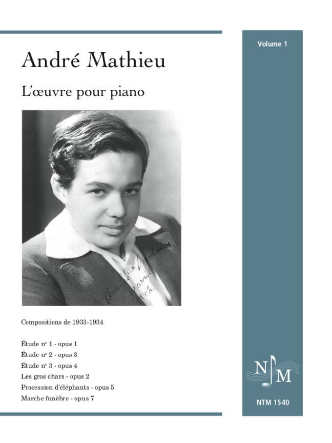Andre Mathieu: Works for Piano, Volume 1 (1933-1934) - Book