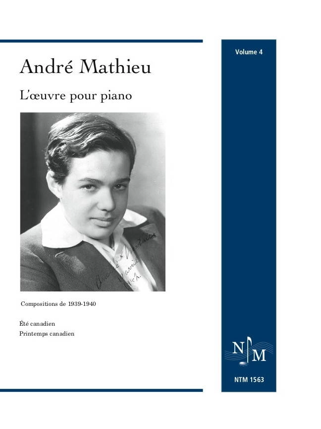 Andre Mathieu: Works for Piano, Volume 4 (1939-1940) - Book