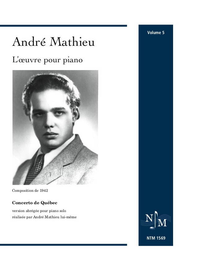 Andre Mathieu: Works for Piano, Volume 5 (1942) - Book