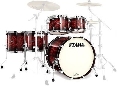 Starclassic Bubinga 5 Piece Shell Kit - Volcanic Red Burst