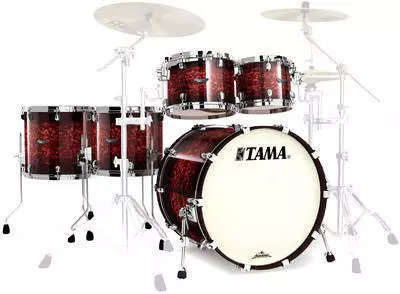 Starclassic Bubinga 5 Piece Shell Kit - Volcanic Red Burst