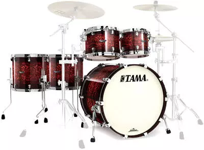 Starclassic Bubinga 5 Piece Shell Kit - Volcanic Red Burst