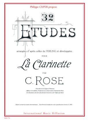 32 Studies After Ferling - Rose - Clarinet - Book/CD