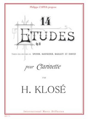 Arpeges International - 14 Studies, Op.18 - Klose - Clarinet - Book/CD