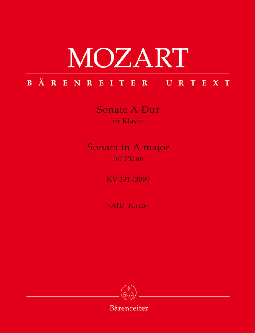 Sonata for Piano in A major K. 331 (300i) (with the Rondo \'\'Alla Turca\'\') - Mozart/Aschauer - Piano - Book