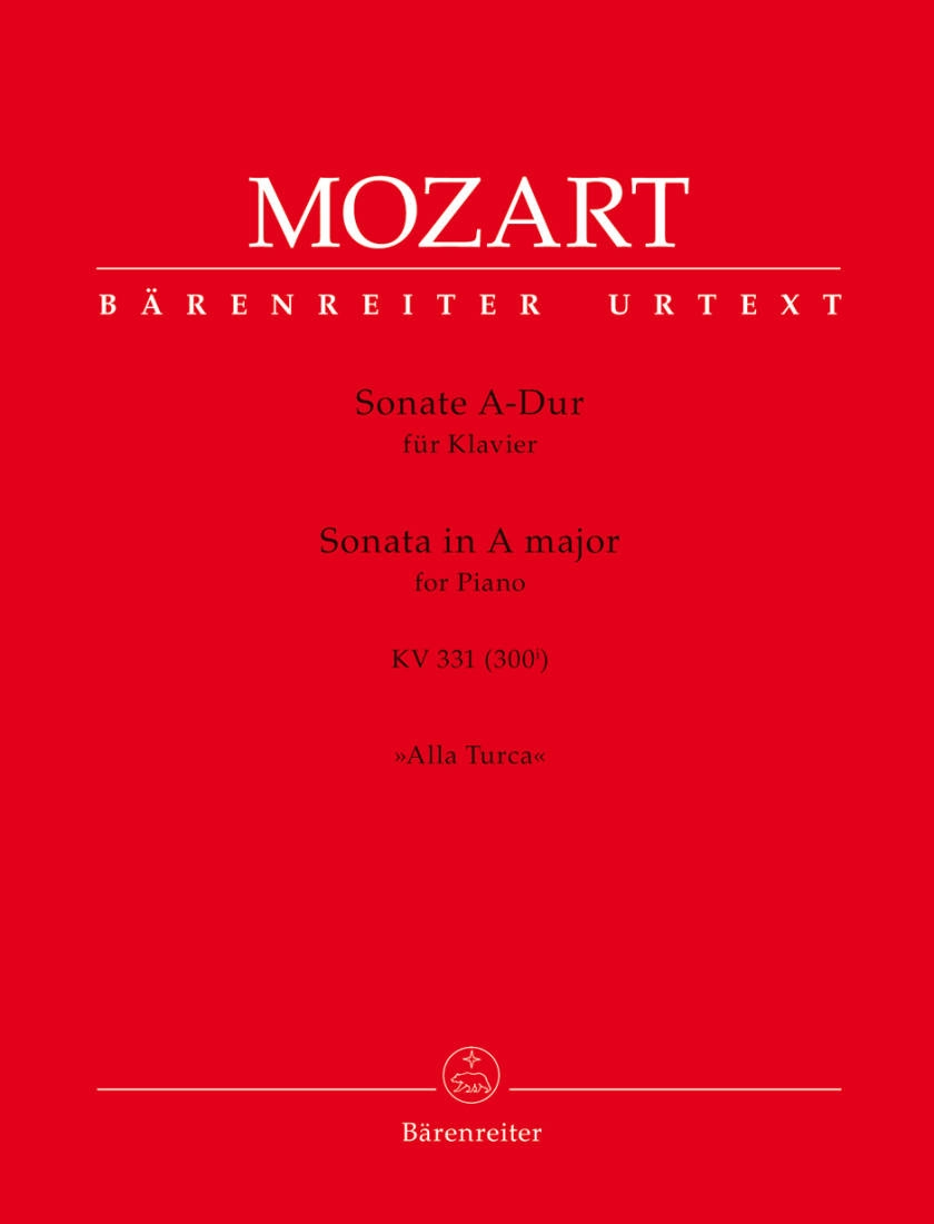 Sonata for Piano in A major K. 331 (300i) (with the Rondo \'\'Alla Turca\'\') - Mozart/Aschauer - Piano - Book