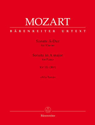 Baerenreiter Verlag - Sonata for Piano in A major K. 331 (300i) (with the Rondo Alla Turca) - Mozart/Aschauer - Piano - Book